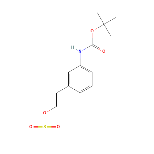 2-[3-[(2-methylpropan-2-yl)oxycarbonylamino]phenyl]ethyl methanesulfonate (CAS: 354507-64-5) - Related Chemical Product