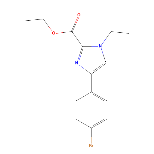 ethyl 4-(4-bromophenyl)-1-ethylimidazole-2-carboxylate (CAS: 869570-40-1) - Related Chemical Product
