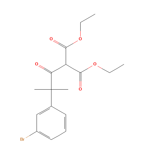 diethyl 2-[2-(3-bromophenyl)-2-methylpropanoyl]propanedioate (CAS: 1035262-01-1) - Related Chemical Product