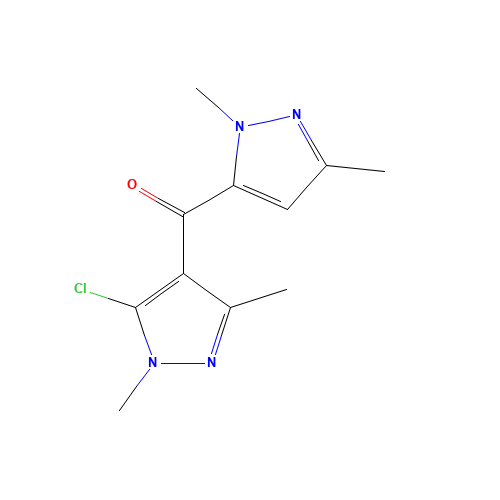 (5-chloro-1,3-dimethylpyrazol-4-yl)-(2,5-dimethylpyrazol-3-yl)methanone (CAS: 648859-52-3) - Related Chemical Product