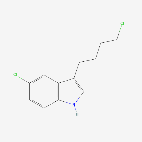 5-chloro-3-(4-chlorobutyl)-1H-indole (CAS: 148245-21-0) - Chemical Structure and Molecular Formula 