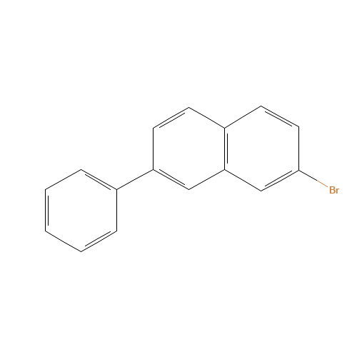 2-bromo-7-phenylnaphthalene (CAS: 960077-86-5) - Chemical Structure and Molecular Formula 