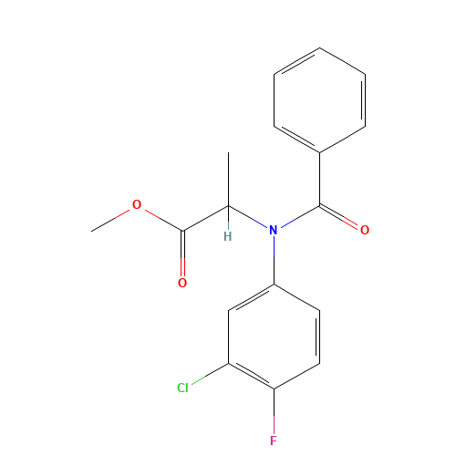 methyl 2-(N-benzoyl-3-chloro-4-fluoroanilino)propanoate (CAS: 52756-25-9) - Related Chemical Product