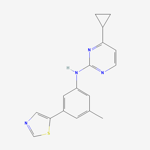 4-cyclopropyl-N-[3-methyl-5-(1,3-thiazol-5-yl)phenyl]pyrimidin-2-amine (CAS: 1312535-60-6) - Related Chemical Product