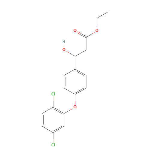 ethyl 3-[4-(2,5-dichlorophenoxy)phenyl]-3-hydroxypropanoate (CAS: 1202577-07-8) - Related Chemical Product