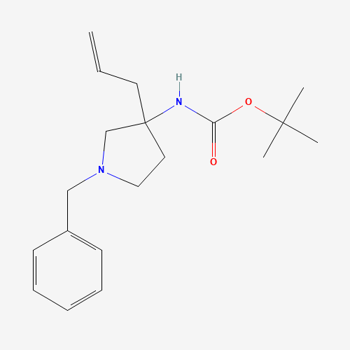 tert-butyl N-(1-benzyl-3-prop-2-enylpyrrolidin-3-yl)carbamate (CAS: 1443741-64-7) - Related Chemical Product