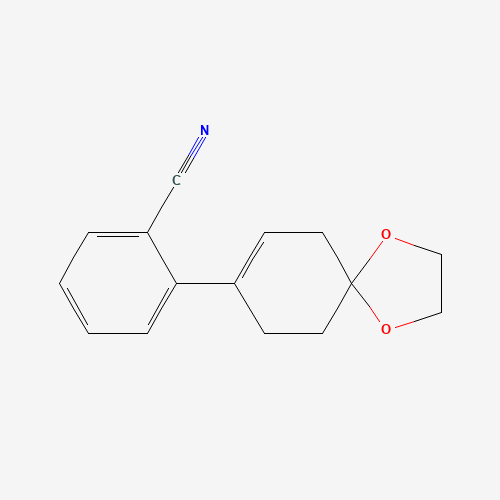 2-(1,4-dioxaspiro[4.5]dec-7-en-8-yl)benzonitrile (CAS: 218776-26-2) - Related Chemical Product