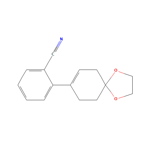 2-(1,4-dioxaspiro[4.5]dec-7-en-8-yl)benzonitrile (CAS: 218776-26-2) - Related Chemical Product