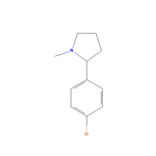 2-(4-bromophenyl)-1-methylpyrrolidine (CAS: 164737-33-1) - Related Chemical Product