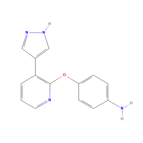 4-[3-(1H-pyrazol-4-yl)pyridin-2-yl]oxyaniline (CAS: 945599-46-2) - Related Chemical Product