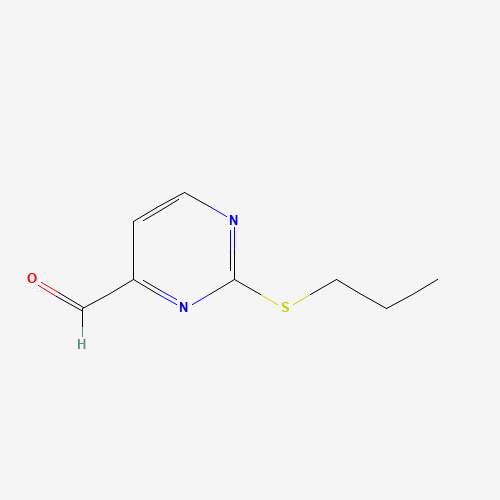 2-propylsulfanylpyrimidine-4-carbaldehyde (CAS: 219729-65-4) - Chemical Structure and Molecular Formula 