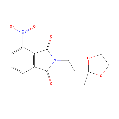 2-[2-(2-methyl-1,3-dioxolan-2-yl)ethyl]-4-nitroisoindole-1,3-dione (CAS: 1245654-36-7) - Related Chemical Product