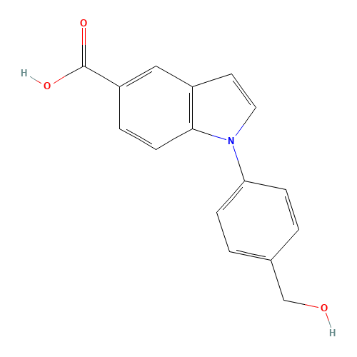 1-[4-(hydroxymethyl)phenyl]indole-5-carboxylic acid (CAS: 71935-17-6) - Related Chemical Product