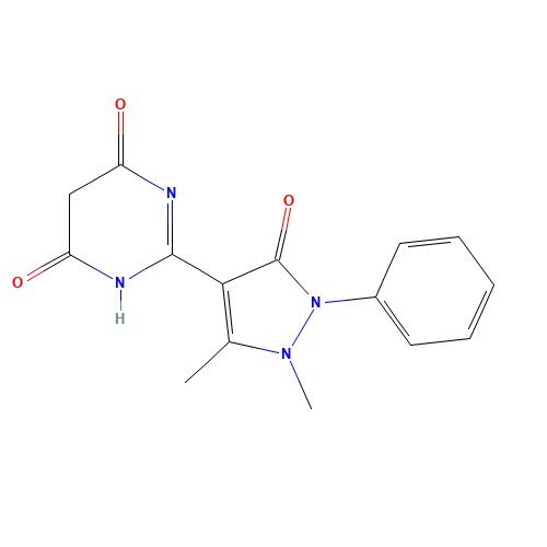 2-(1,5-dimethyl-3-oxo-2-phenylpyrazol-4-yl)-1H-pyrimidine-4,6-dione (CAS: 21585-47-7) - Related Chemical Product