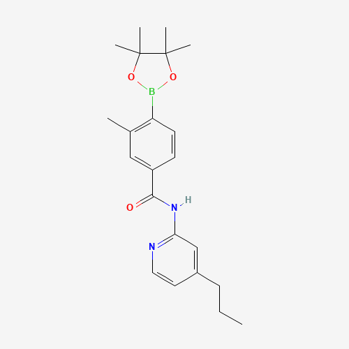 3-methyl-N-(4-propylpyridin-2-yl)-4-(4,4,5,5-tetramethyl-1,3,2-dioxaborolan-2-yl)benzamide (CAS: 1419221-45-6) - Related Chemical Product