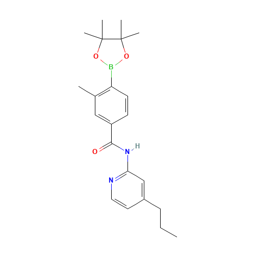 3-methyl-N-(4-propylpyridin-2-yl)-4-(4,4,5,5-tetramethyl-1,3,2-dioxaborolan-2-yl)benzamide (CAS: 1419221-45-6) - Related Chemical Product