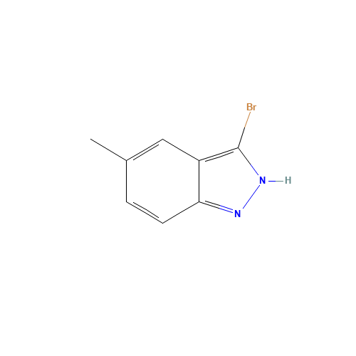 3-bromo-5-methyl-2H-indazole (CAS: 40598-72-9) - Chemical Structure and Molecular Formula 