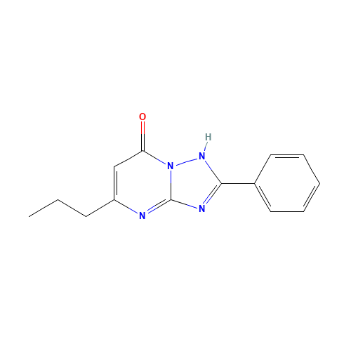 2-phenyl-5-propyl-1H-[1,2,4]triazolo[1,5-a]pyrimidin-7-one (CAS: 158872-98-1) - Chemical Structure and Molecular Formula 