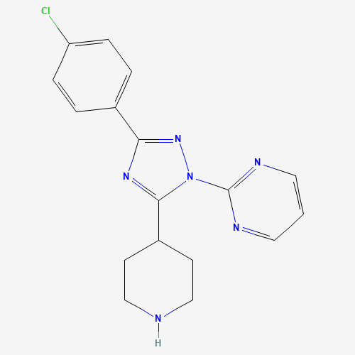 2-[3-(4-chlorophenyl)-5-piperidin-4-yl-1,2,4-triazol-1-yl]pyrimidine (CAS: 1349864-32-9) - Related Chemical Product