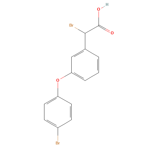 2-bromo-2-[3-(4-bromophenoxy)phenyl]acetic acid (CAS: 186026-01-7) - Related Chemical Product