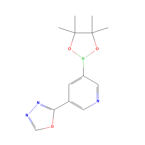 2-[5-(4,4,5,5-tetramethyl-1,3,2-dioxaborolan-2-yl)pyridin-3-yl]-1,3,4-oxadiazole (CAS: 1171891-37-4) - Related Chemical Product