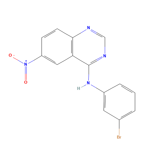 N-(3-bromophenyl)-6-nitroquinazolin-4-amine (CAS: 169205-77-0) - Related Chemical Product