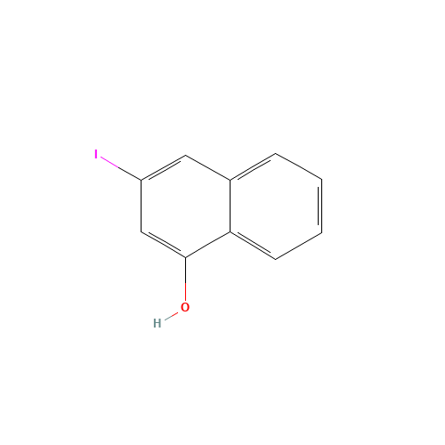 3-iodonaphthalen-1-ol (CAS: 90800-20-7) - Chemical Structure and Molecular Formula 