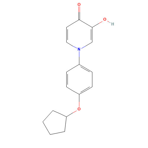 1-(4-cyclopentyloxyphenyl)-3-hydroxypyridin-4-one (CAS: 1333328-63-4) - Related Chemical Product