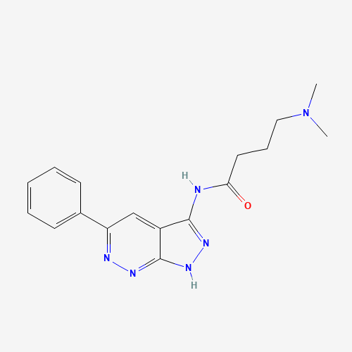 4-(dimethylamino)-N-(5-phenyl-1H-pyrazolo[3,4-c]pyridazin-3-yl)butanamide (CAS: 405222-60-8) - Related Chemical Product