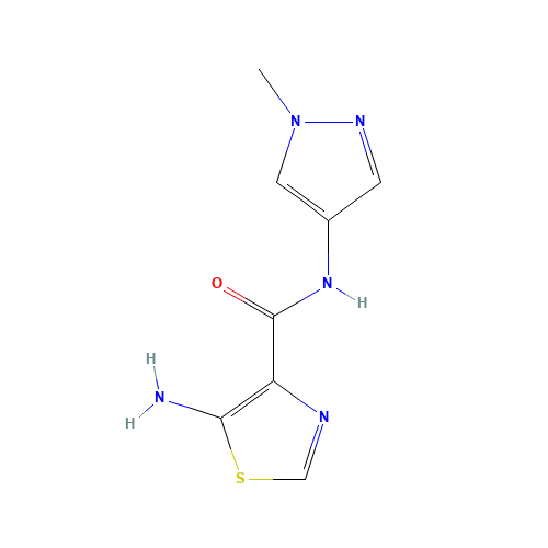 5-amino-N-(1-methylpyrazol-4-yl)-1,3-thiazole-4-carboxamide (CAS: 1338718-10-7) - Related Chemical Product