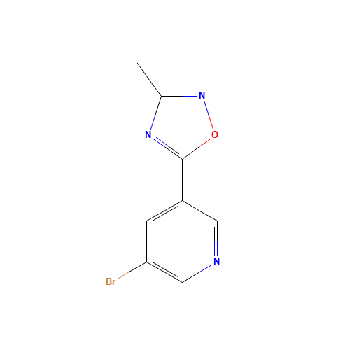 5-(5-bromopyridin-3-yl)-3-methyl-1,2,4-oxadiazole (CAS: 1283108-13-3) - Related Chemical Product