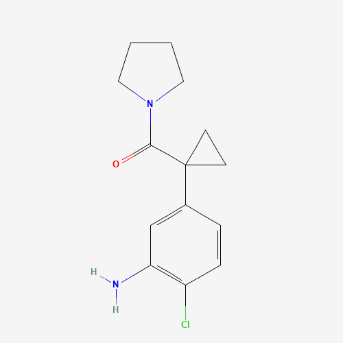 [1-(3-amino-4-chlorophenyl)cyclopropyl]-pyrrolidin-1-ylmethanone (CAS: 325124-90-1) - Related Chemical Product