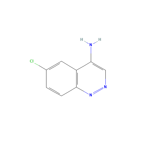 6-chlorocinnolin-4-amine (CAS: 18259-66-0) - Chemical Structure and Molecular Formula 