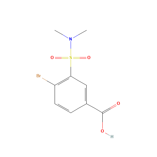 4-bromo-3-(dimethylsulfamoyl)benzoic acid (CAS: 473477-03-1) - Related Chemical Product
