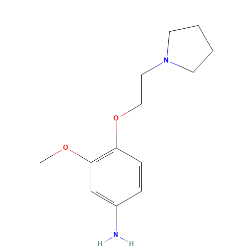 3-methoxy-4-(2-pyrrolidin-1-ylethoxy)aniline (CAS: 394248-90-9) - Related Chemical Product