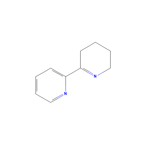 2-(2,3,4,5-tetrahydropyridin-6-yl)pyridine (CAS: 53422-71-2) - Chemical Structure and Molecular Formula 