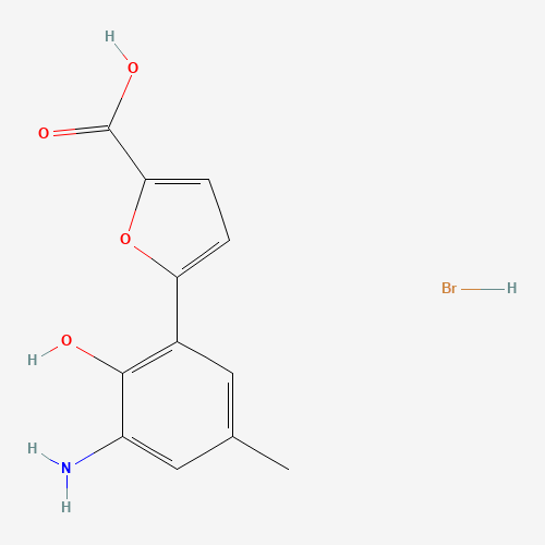 5-(3-amino-2-hydroxy-5-methylphenyl)furan-2-carboxylic acid;hydrobromide (CAS: 1262298-19-0) - Related Chemical Product