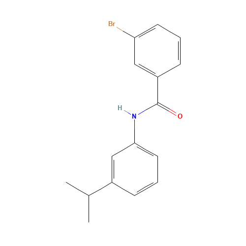 3-bromo-N-(3-propan-2-ylphenyl)benzamide (CAS: 1039843-62-3) - Chemical Structure and Molecular Formula 