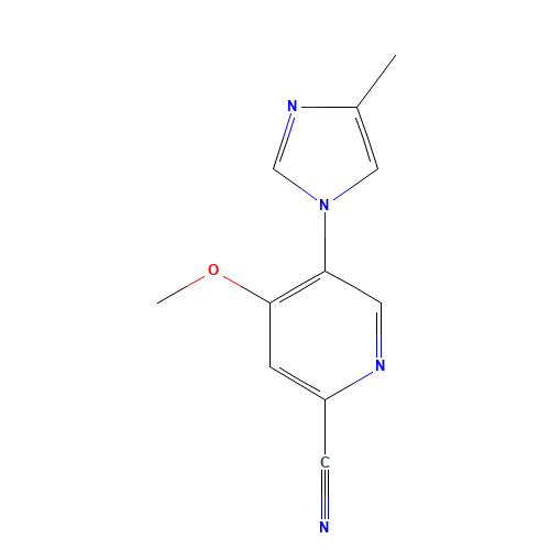 4-methoxy-5-(4-methylimidazol-1-yl)pyridine-2-carbonitrile (CAS: 1294003-29-4) - Related Chemical Product