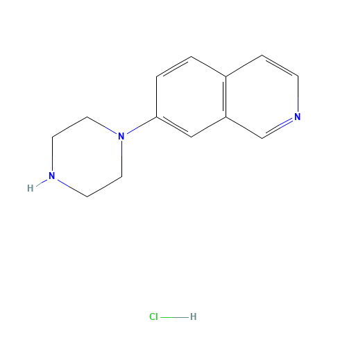 7-piperazin-1-ylisoquinoline;hydrochloride (CAS: 936643-78-6) - Chemical Structure and Molecular Formula 