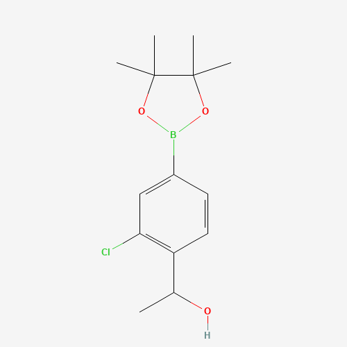 1-[2-chloro-4-(4,4,5,5-tetramethyl-1,3,2-dioxaborolan-2-yl)phenyl]ethanol (CAS: 1002309-97-8) - Related Chemical Product