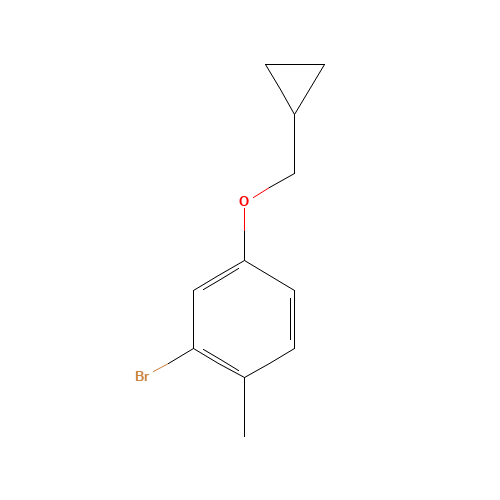 2-bromo-4-(cyclopropylmethoxy)-1-methylbenzene (CAS: 1224719-51-0) - Related Chemical Product