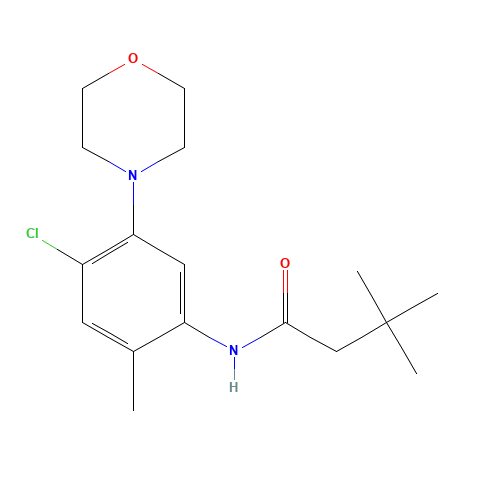 N-(4-chloro-2-methyl-5-morpholin-4-ylphenyl)-3,3-dimethylbutanamide (CAS: 1007226-97-2) - Related Chemical Product