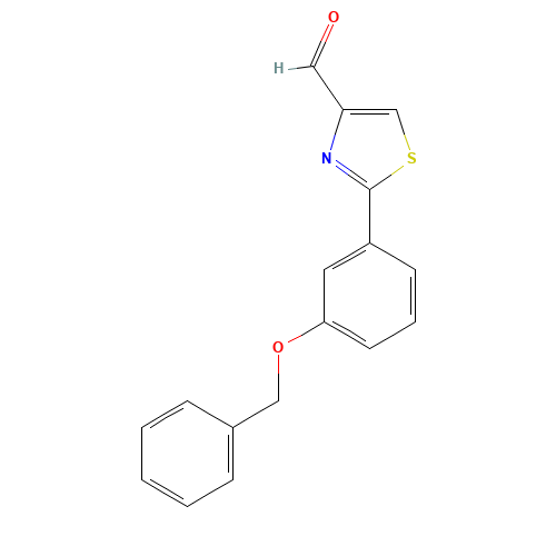 2-(3-phenylmethoxyphenyl)-1,3-thiazole-4-carbaldehyde (CAS: 885278-72-8) - Related Chemical Product