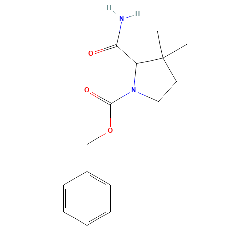 benzyl 2-carbamoyl-3,3-dimethylpyrrolidine-1-carboxylate (CAS: 924884-36-6) - Related Chemical Product