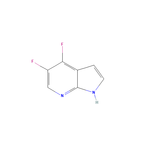 4,5-difluoro-1H-pyrrolo[2,3-b]pyridine (CAS: 1196507-66-0) - Chemical Structure and Molecular Formula 