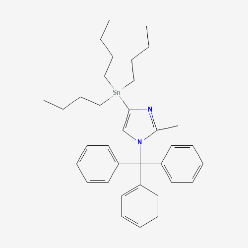 tributyl-(2-methyl-1-tritylimidazol-4-yl)stannane (CAS: 1239464-58-4) - Related Chemical Product