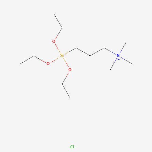 trimethyl(3-triethoxysilylpropyl)azanium;chloride (CAS: 84901-27-9) - Chemical Structure and Molecular Formula 