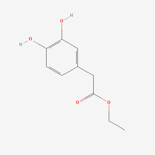 ethyl 2-(3,4-dihydroxyphenyl)acetate (CAS: 83112-21-4) - Chemical Structure and Molecular Formula 