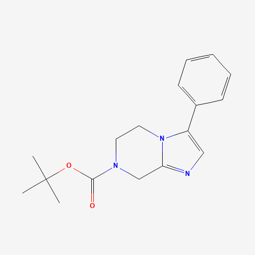 tert-butyl 3-phenyl-6,8-dihydro-5H-imidazo[1,2-a]pyrazine-7-carboxylate (CAS: 1226776-87-9) - Chemical Structure and Molecular Formula 